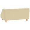vidaXL Canap&eacute; pour chien Cr&egrave;me 95x63x39 cm Lin