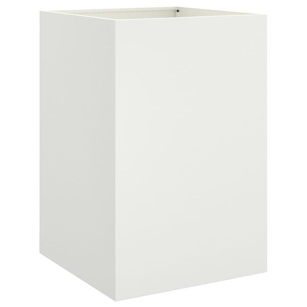 vidaXL Jardini&egrave;re blanc 52x48x75 cm acier