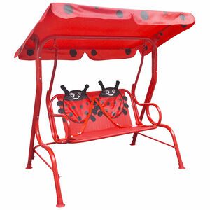 vidaXL Si&egrave;ge balan&ccedil;oire pour enfants Rouge