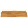 vidaXL Dessus de table à bord vivant 80x60x2,5 cm bois massif manguier