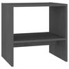 vidaXL Table de chevet Gris 40x30,5x40 cm Bois de pin massif
