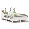 vidaXL Lit biblioth&egrave;que sans matelas blanc 160x200 cm bois pin massif