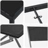 vidaXL Ensemble de salle &agrave; manger pour jardin 5 pcs Noir