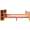 vidaXL Lit biblioth&egrave;que sans matelas cire marron 180x200 cm pin massif