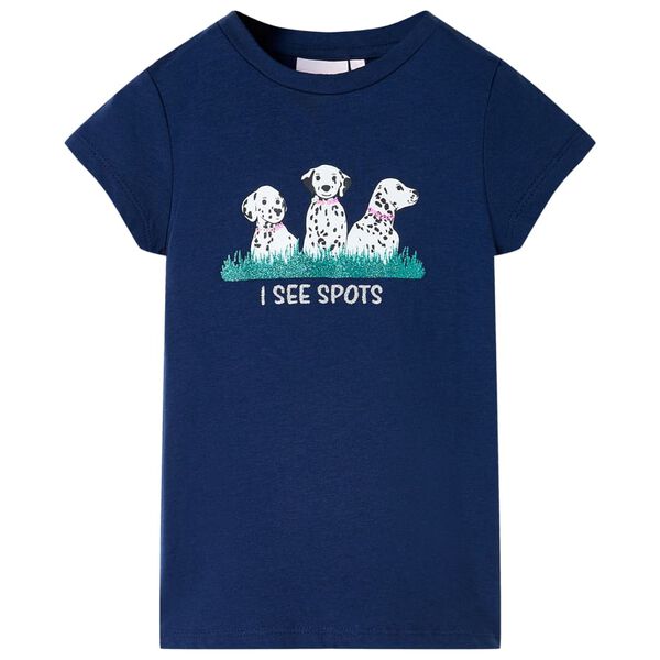 T-shirt pour enfants bleu marine 104
