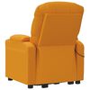 vidaXL Fauteuil de massage Jaune foncé Tissu