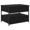 vidaXL Table basse Ch&ecirc;ne noir 70 x 50 x 54.5 cm Bois d'ing&eacute;nierie
