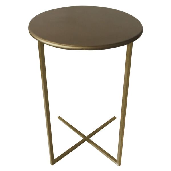 Lesli Living Table d'appoint Xavi 35x60 cm Dor&eacute;