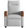 vidaXL Fauteuil de massage inclinable gris nuage tissu