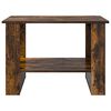 vidaXL Table basse Ch&ecirc;ne fum&eacute; 72 x 50 x 50 cm Bois d'ing&eacute;nierie