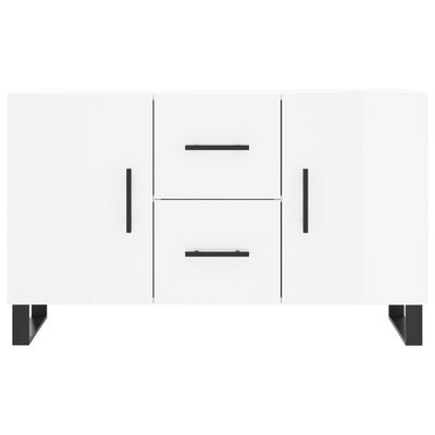 vidaXL Buffet blanc brillant 100x36x60 cm bois d'ingénierie