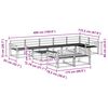 vidaXL Ensemble de canap&eacute;s d'ext&eacute;rieur 9 pcs Naturel