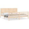 vidaXL Cadre de lit sans matelas 200x200 cm bois massif