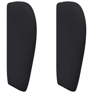 vidaXL Oreille de t&ecirc;te de lit Noir 40 x 23 x 6 cm PVC
