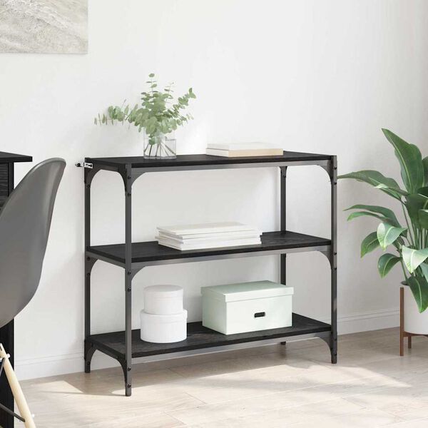 vidaXL Biblioth&egrave;que Ch&ecirc;ne noir 80 x 33 x 70,5 cm