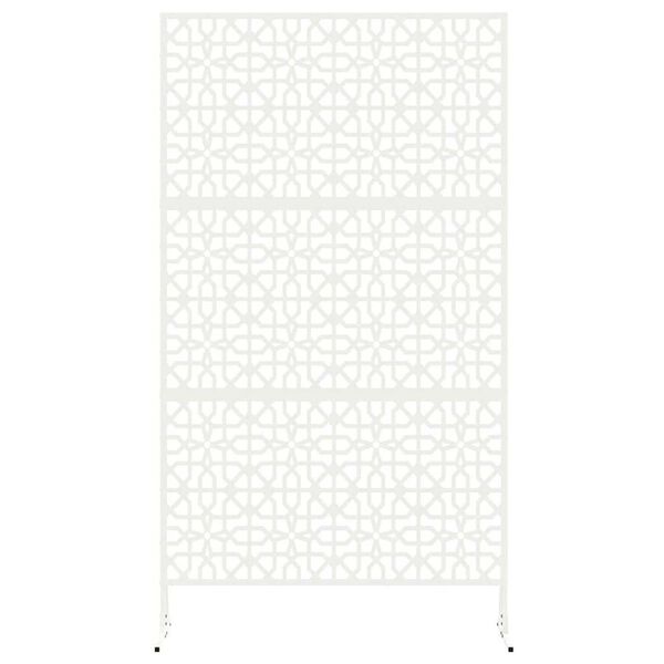 vidaXL Écran de confidentialité Blanc Acier