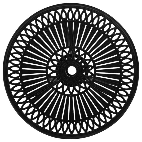 vidaXL Table de jardin Noir 62x62x65 cm Aluminium coulé