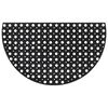 vidaXL Tapis de porte demi-rond 45x75 cm caoutchouc
