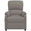 vidaXL Fauteuil de massage Taupe Tissu