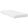 vidaXL Lit de jour avec matelas cire marron 90x200 cm bois pin massif