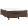 vidaXL Cadre de lit marron 140x190 cm similicuir