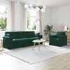 vidaXL Ensemble de Canap&eacute;s 2 pcs Vert fonc&eacute; 228 x 78 x 80 cm Velours