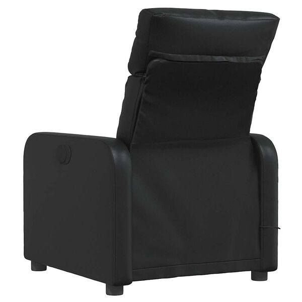 vidaXL Fauteuil de massage inclinable Noir Similicuir