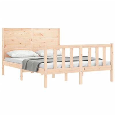 vidaXL Cadre de lit sans matelas 120x200 cm bois de pin massif