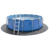 vidaXL B&acirc;che de piscine gris clair &Oslash;458 cm g&eacute;otextile polyester