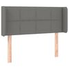 vidaXL T&ecirc;te de lit &agrave; LED Gris fonc&eacute; 83x16x78/88 cm Tissu