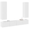 vidaXL Ensemble de meubles TV 4 pcs Blanc Bois d'ing&eacute;nierie
