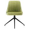 vidaXL Chaises &agrave; manger lot de 4 vert clair velours
