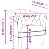 vidaXL Fauteuil dor&eacute; similicuir