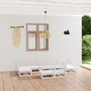 vidaXL Salon de jardin 9 pcs bois de pin massif