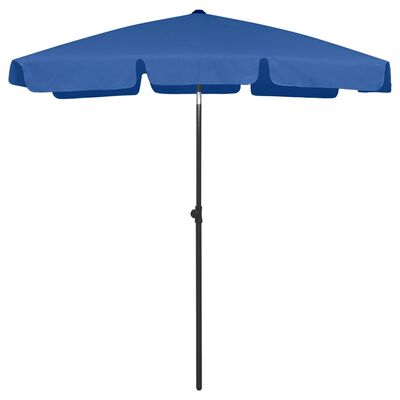 vidaXL Parasol de plage bleu azuré 180x120 cm