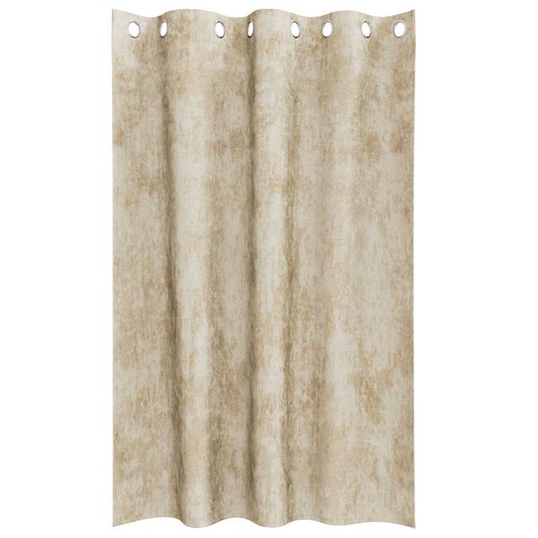 vidaXL Rideaux en velours 2 pcs Cr&egrave;me 175 x 140 cm Velours