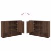 vidaXL Ensemble de mobilier de salle de bain 4 pcs Ch&ecirc;ne brun