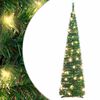 vidaXL Sapin de No&euml;l artificiel escamotable 50 LED vert 120 cm