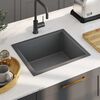 vidaXL &Eacute;vier de cuisine fait main Noir Acier inoxydable