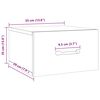 vidaXL Tables de chevet murales 2 pcs Ch&ecirc;ne sonoma 35x35x20 cm