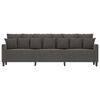 vidaXL Canap&eacute; &agrave; 3 places Gris fonc&eacute; 210 cm Velours