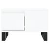 vidaXL Table basse blanc 55x55x36,5 cm bois d'ing&eacute;nierie