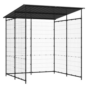 vidaXL Abri &agrave; v&eacute;lo 190x190x222 cm Acier Noir