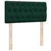 vidaXL Cadre de lit ottoman avec matelas vert fonc&eacute; 90x190 cm velours