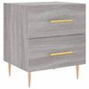 vidaXL Tables de chevet 2 pcs sonoma gris 40x35x47,5 cm