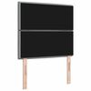 vidaXL T&ecirc;te de lit avec t&ecirc;te de lit Gris clair 90 cm Cuir synth&eacute;tique