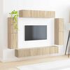 vidaXL Meuble TV 8 pcs Ch&ecirc;ne Sonoma