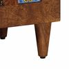vidaXL Meuble TV Noyer 80 x 33 x 46 cm Bois de mangue massif