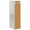 vidaXL Armoire suspendue avec stockage Gris b&eacute;ton 20 x 29,5 x 80 cm