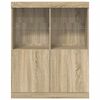 vidaXL Buffet ch&ecirc;ne sonoma 81x37x100 cm bois d'ing&eacute;nierie